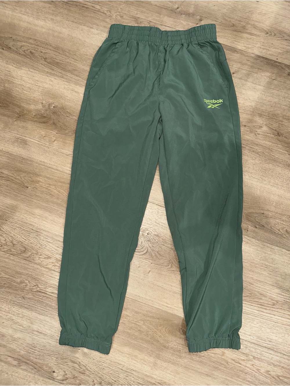 Reebok Kids Dark Green Elastic Cuff Sweatpants
